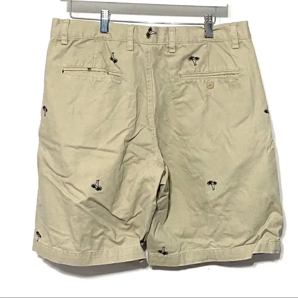 Islander palm tree khaki shorts sz 34